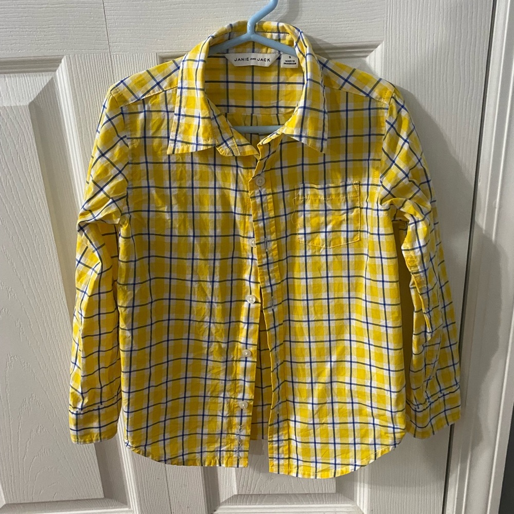 Janie & Jack button down shirt size 5 Boys